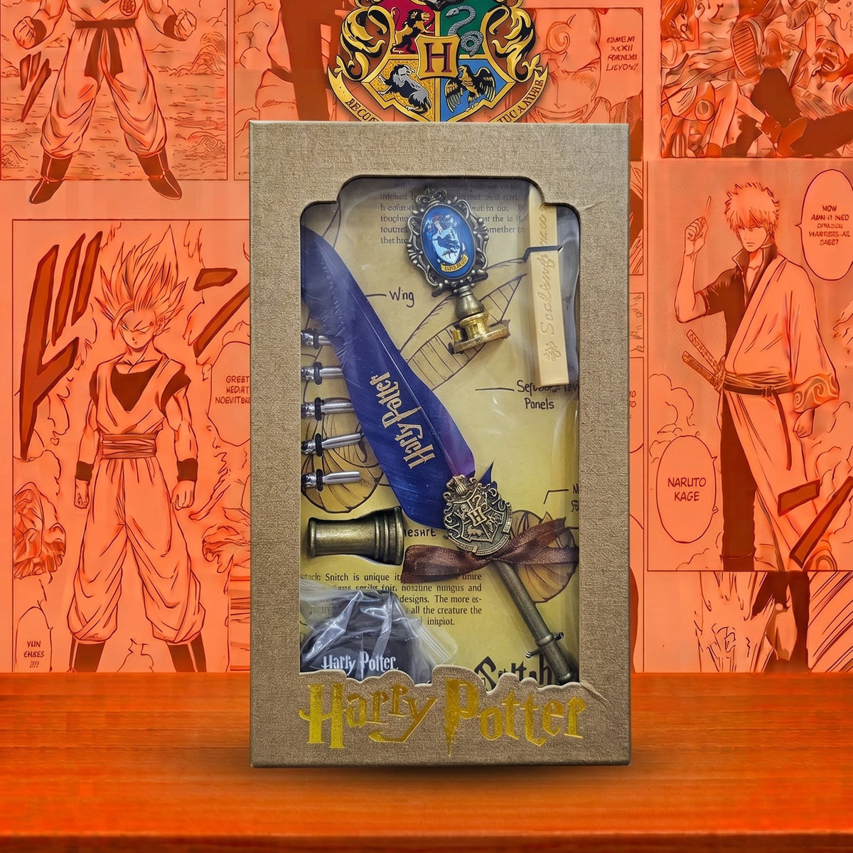 harry potter feather pen set