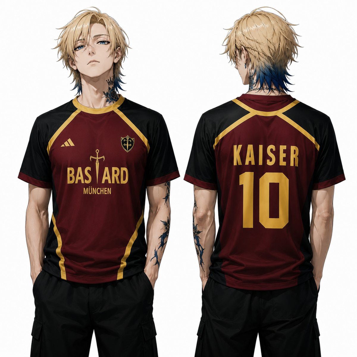 Kaiser bastard blue lock t-shirt